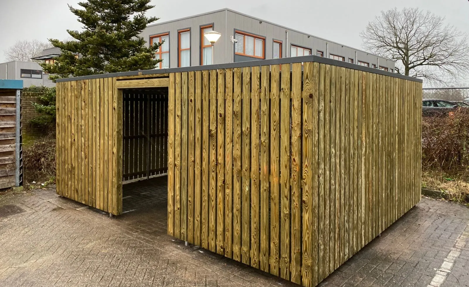 Fietsenberging bij Pon Logistics in Veenendaal