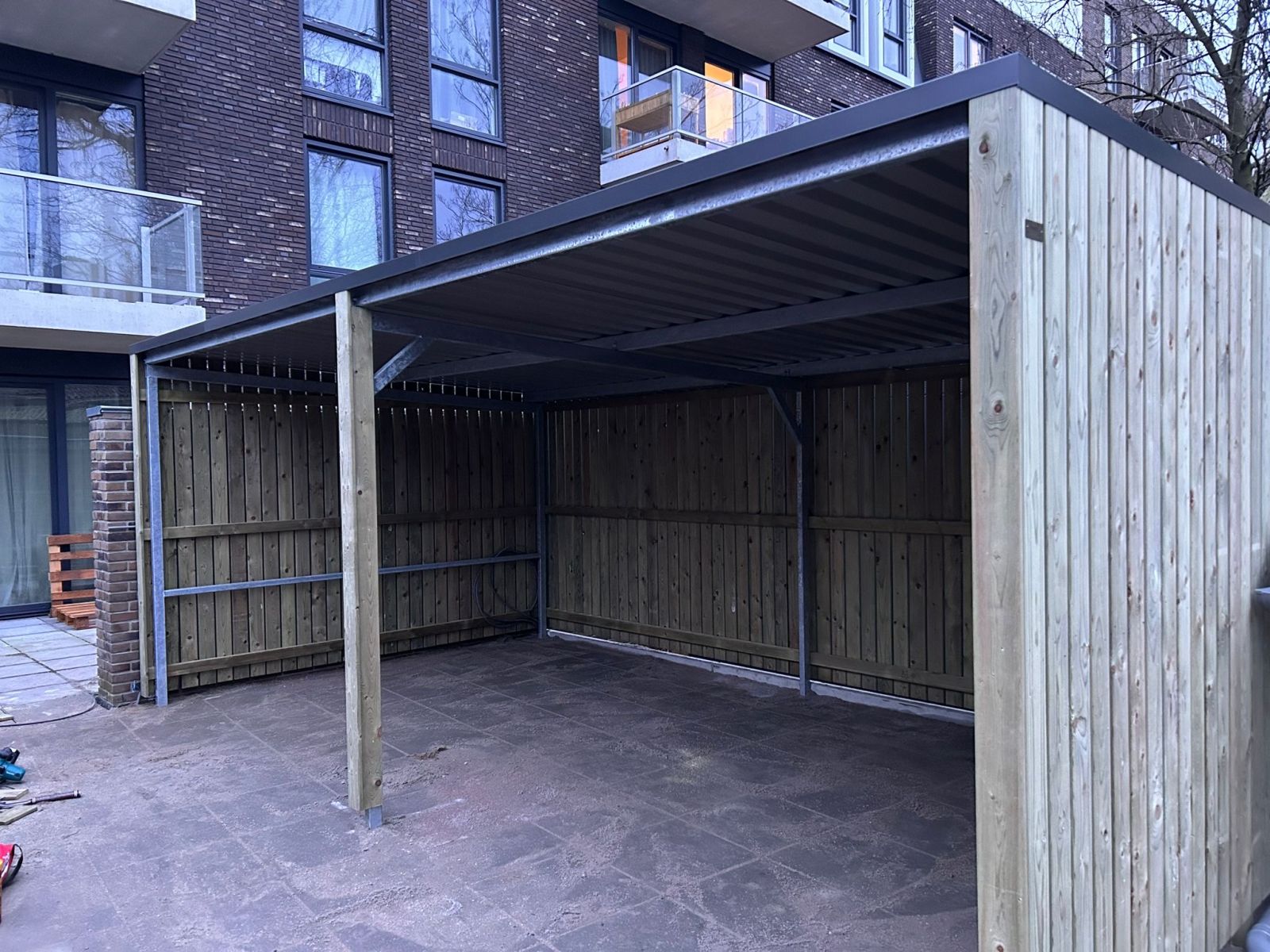 Open fietsenstalling geplaatst in Ede