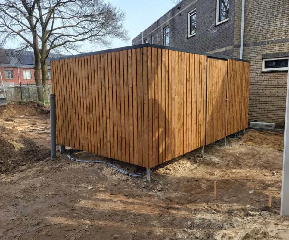 Fietsenberging bij de Gilden Bouw en Onderhoud B.V.