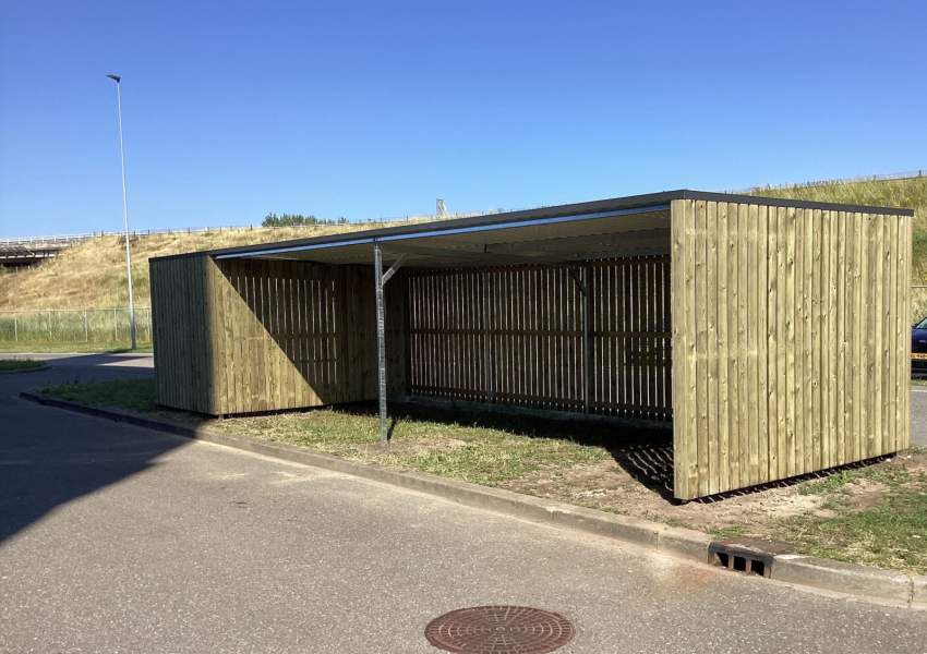Fietsenstalling met overkapping Ede