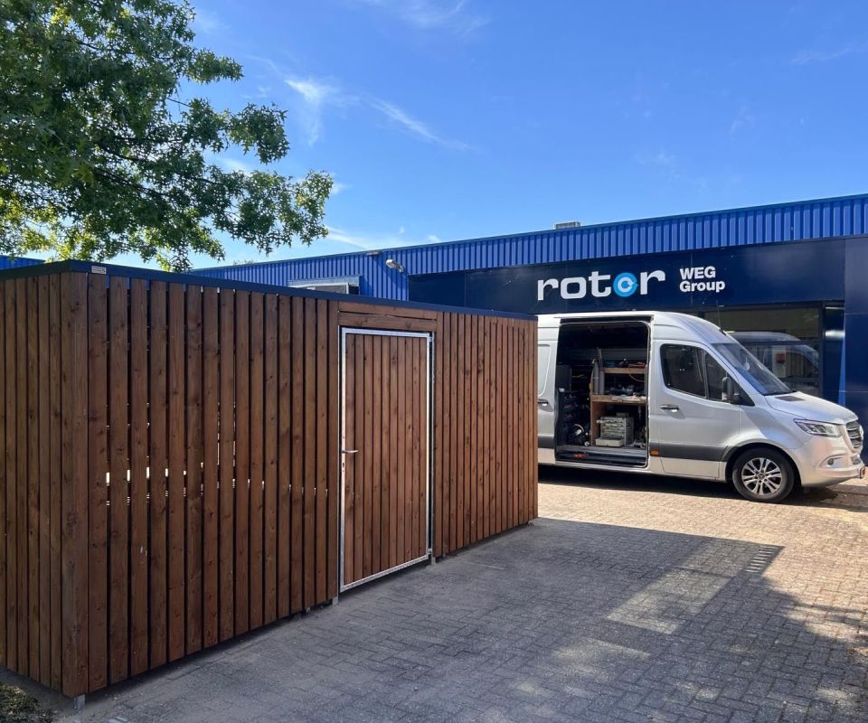 Fietsenberging bij Rotor B.V. in Eibergen