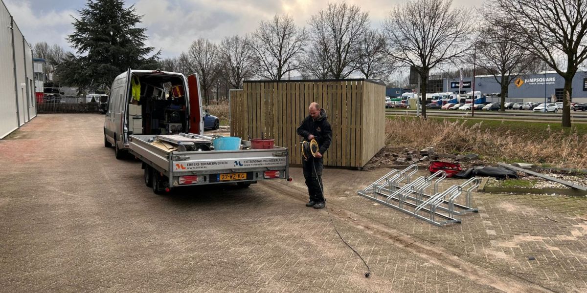 Fietsenberging voor 12 fietsen in Nieuwegein