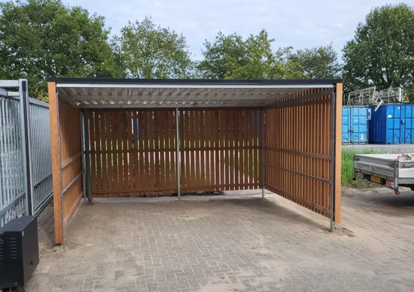 Fietsenstalling bij Rouweler Installatietechniek in Zelhem