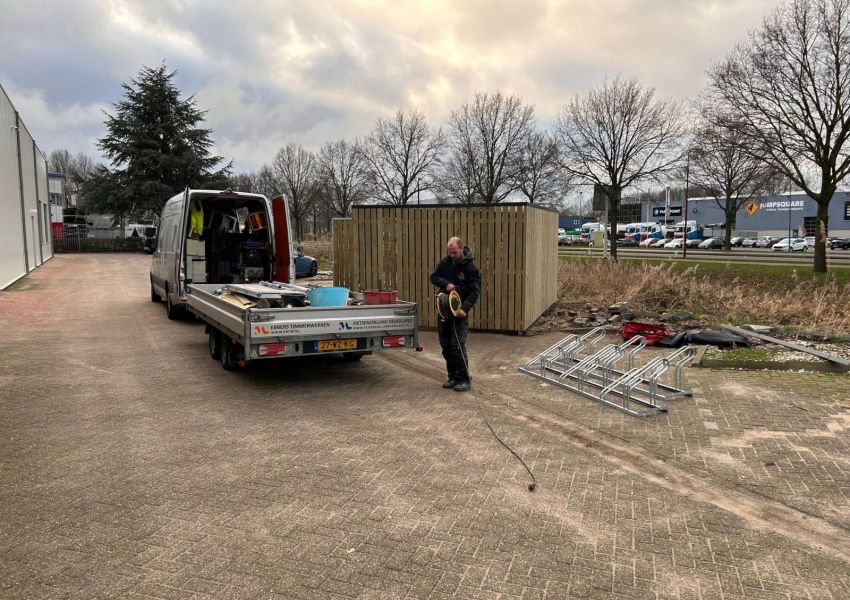 Fietsenberging voor 12 fietsen in Nieuwegein