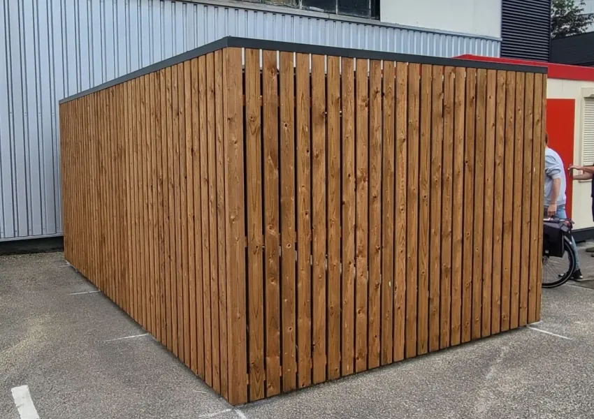 Afsluitbare fietsenberging bij Isopartner Nederland in Papendrecht