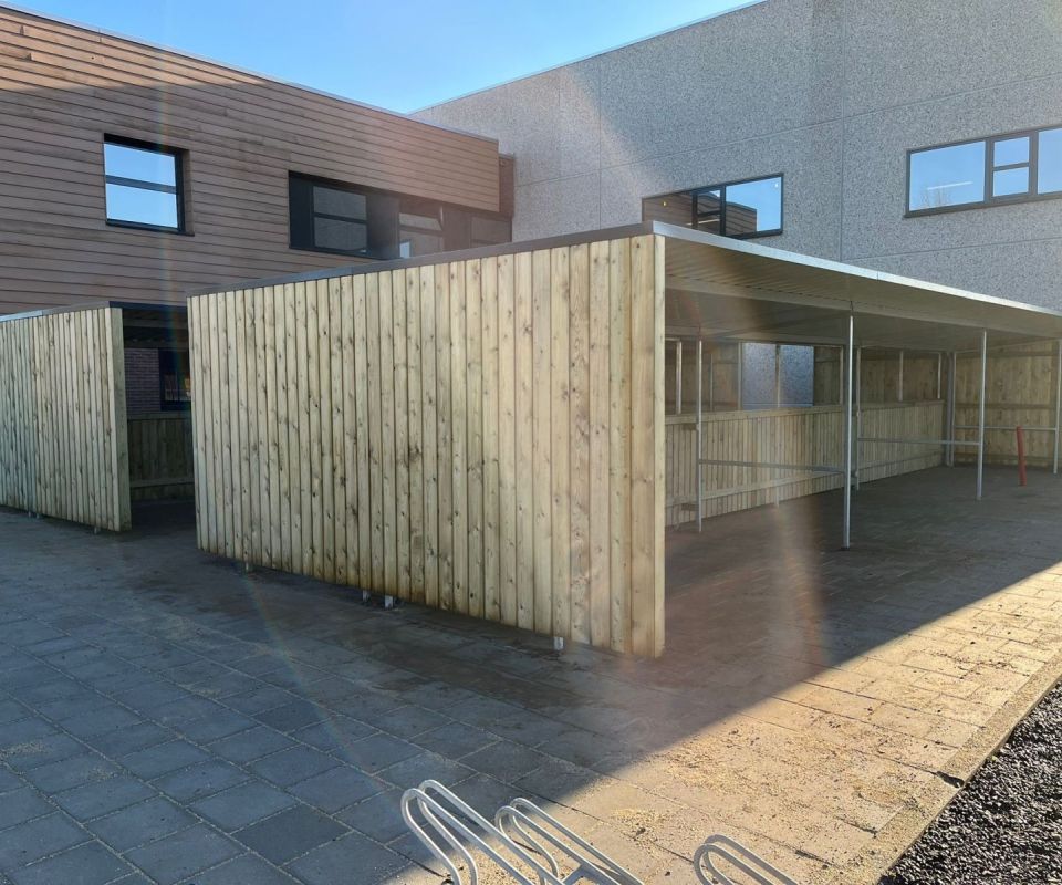 Fietsoverkappingen Rheinmetall Defence Nederland B.V. Ede