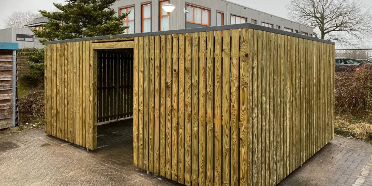 Fietsenberging bij Pon Logistics in Veenendaal