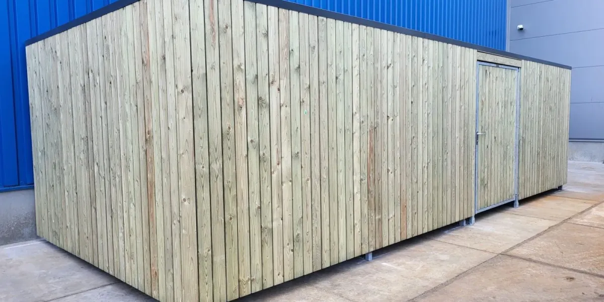 Fietsenberging bij Bex Machinefabriek in Wessem