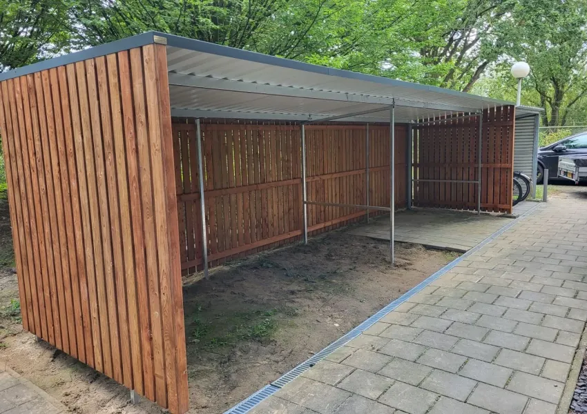 Fietsenstalling met open voorkant in Eindhoven