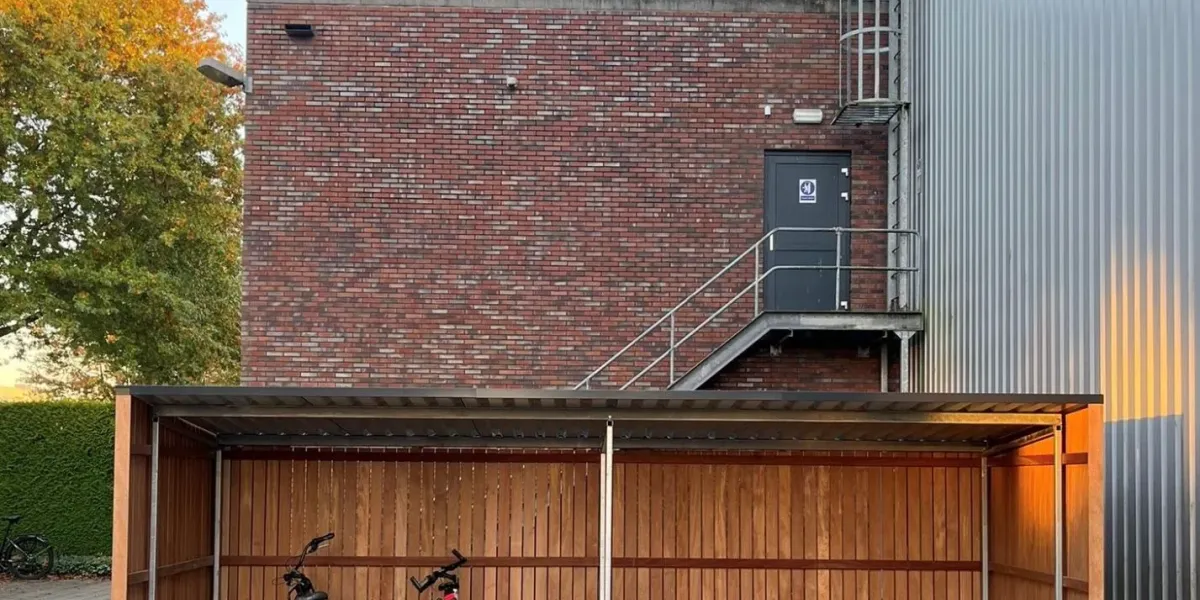 Dubbelzijdige fietsenstalling bij Alleima Venlo