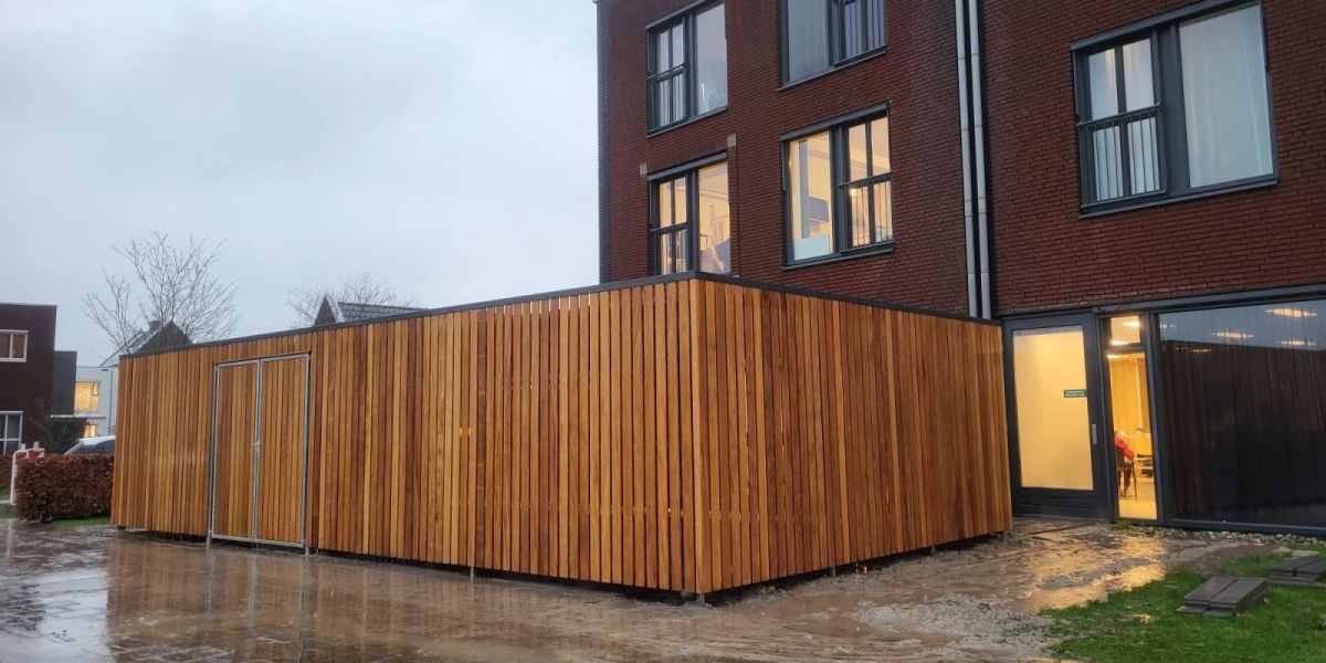 Afsluitbare fietsenberging geplaatst in Zuidhorn