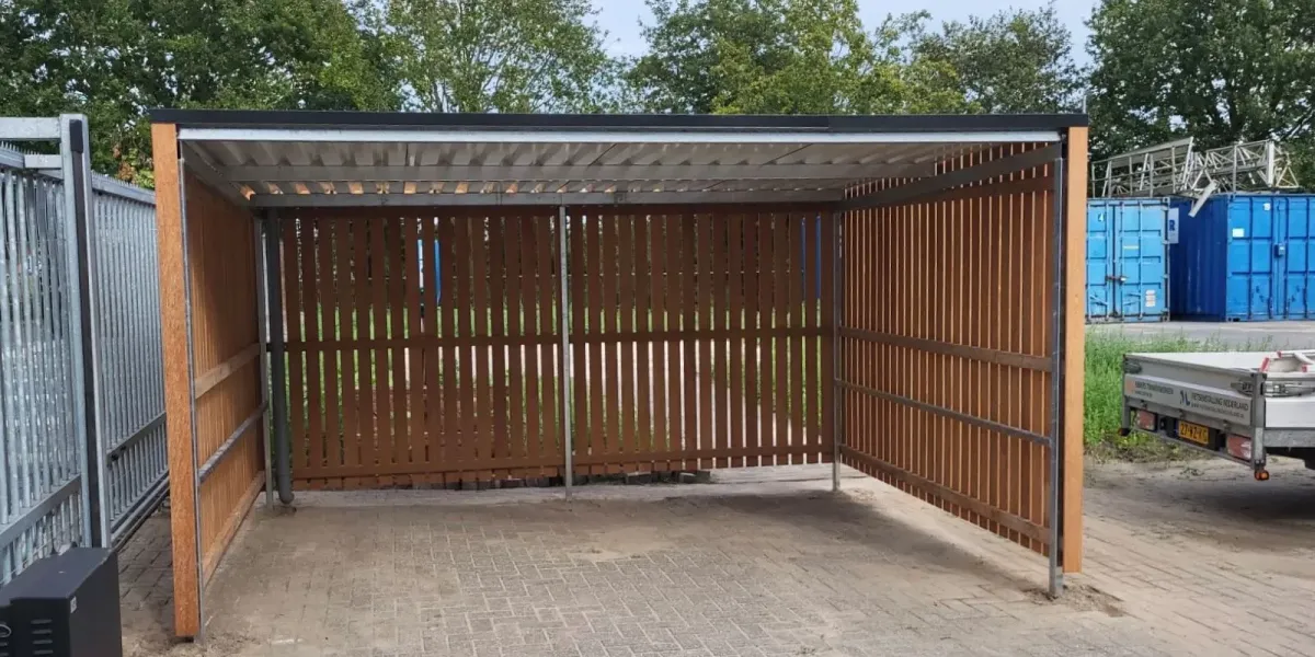 Fietsenstalling bij Rouweler Installatietechniek in Zelhem