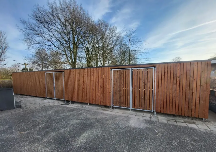 Afsluitbare fietsenberging bij Gemiva in Zoeterwoude