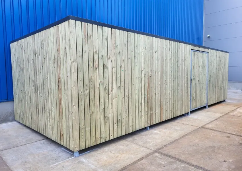 Fietsenberging bij Bex Machinefabriek in Wessem