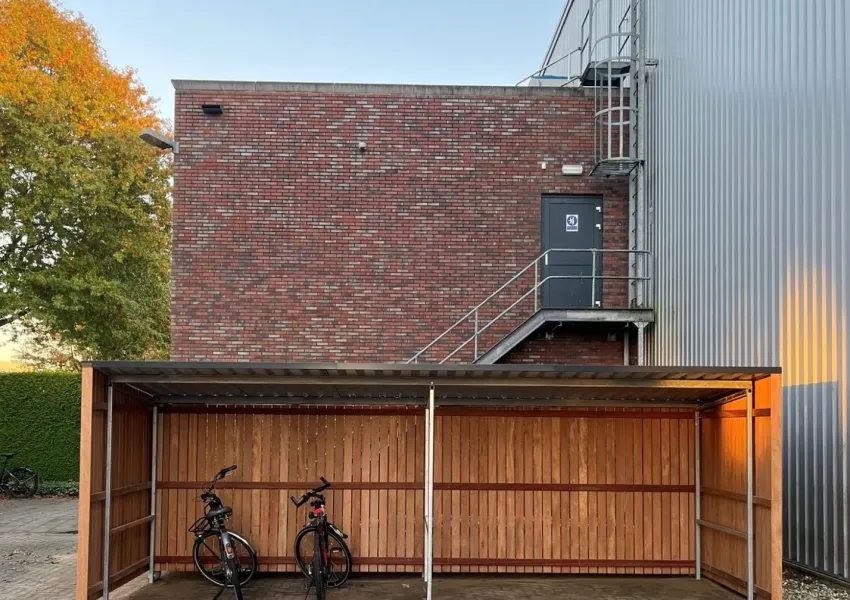 Dubbelzijdige fietsenstalling bij Alleima Venlo