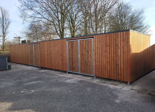 Afsluitbare fietsenbergingen geplaatst in Zoeterwoude