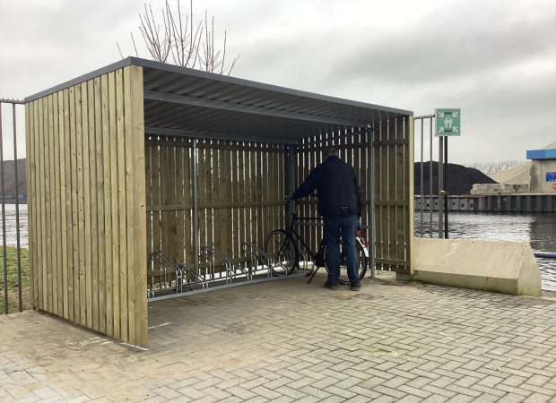 Fietsoverkapping in Utrecht