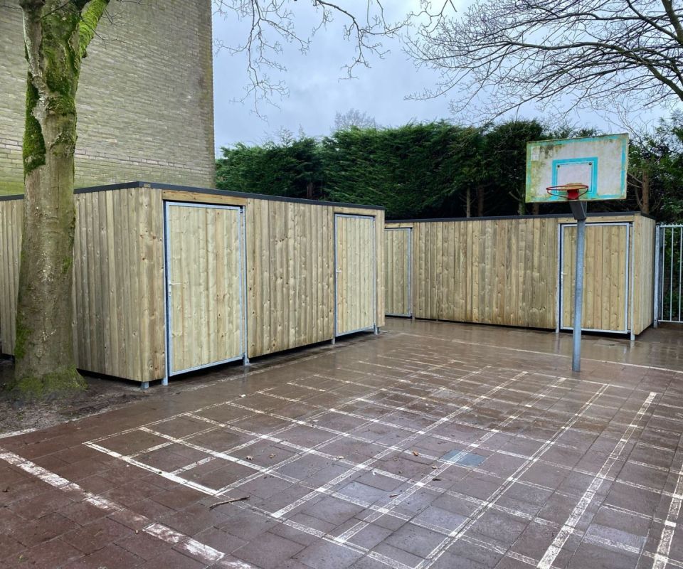 Fietsenstalling en berging SBO Petraschool Eindhoven