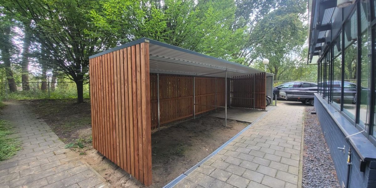 Fietsenstalling geplaatst in Eindhoven met open voorkant