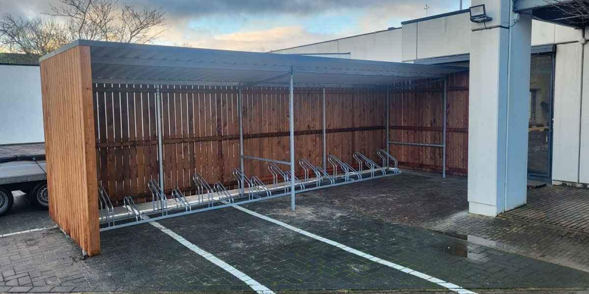 Fietsenstalling geplaatst in Drachten voor 18 fietsen