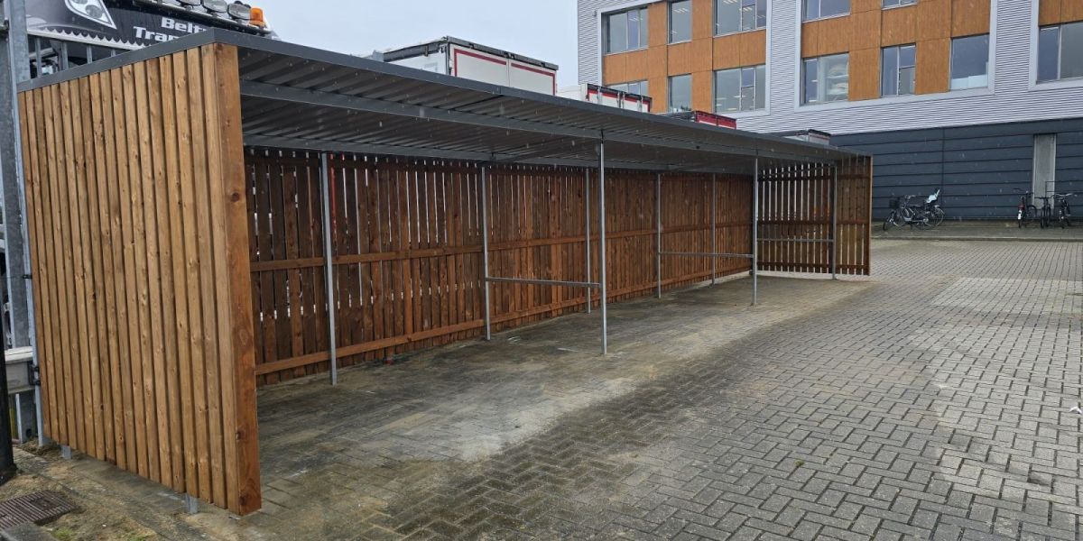Fietsenstalling Deventer voor Martens Logistiek geplaatst