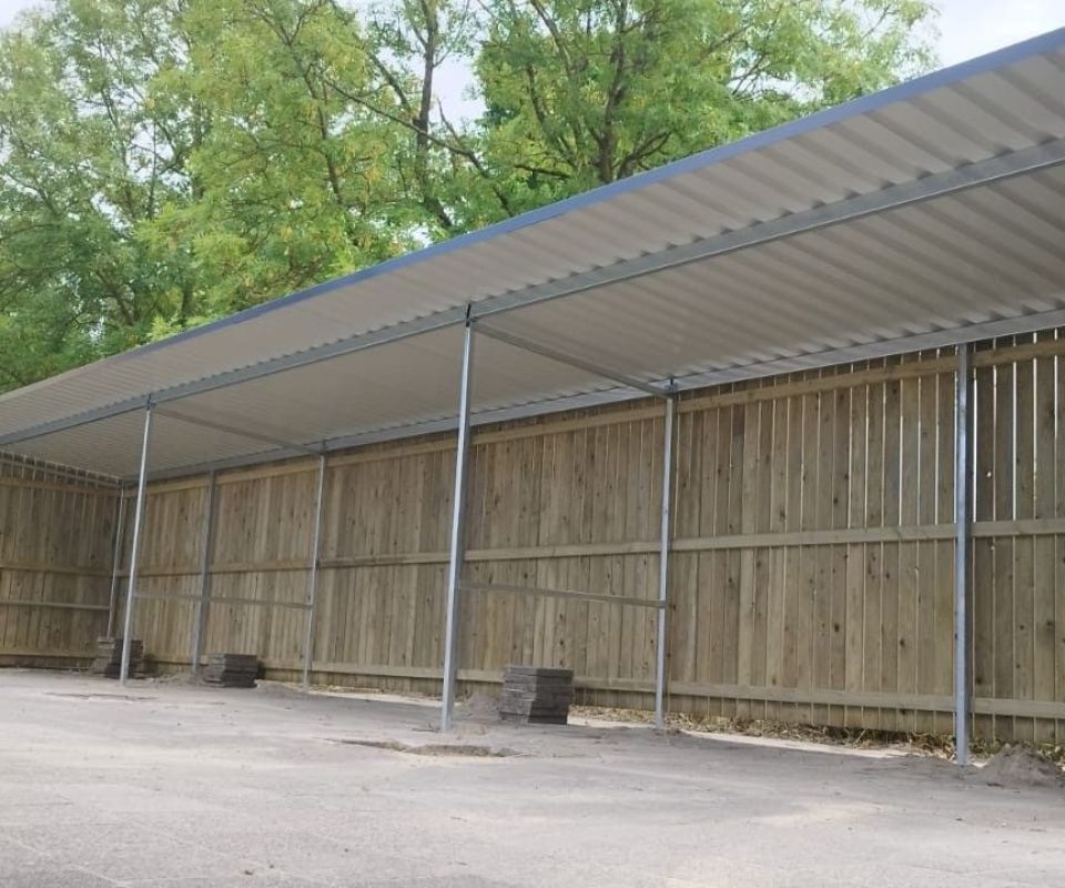 Fietsoverkapping Calvijn College Krabbendijke