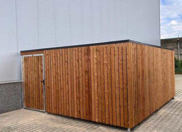 Fietsenstalling geplaatst bij TLogistics in Rijen