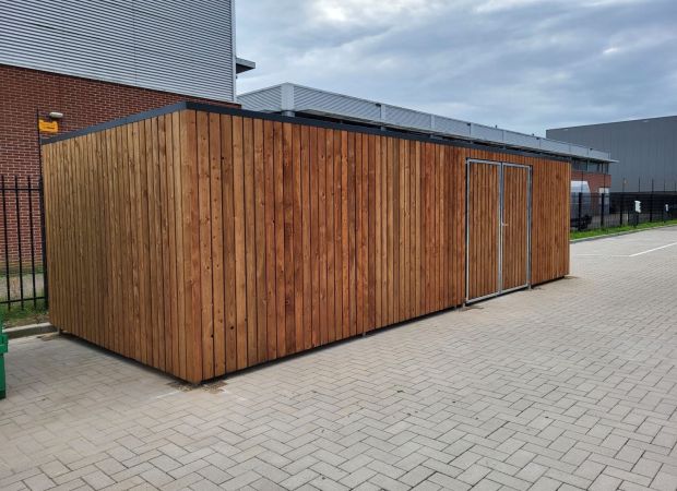 Fietsenberging Oud Gastel met dubbele deur
