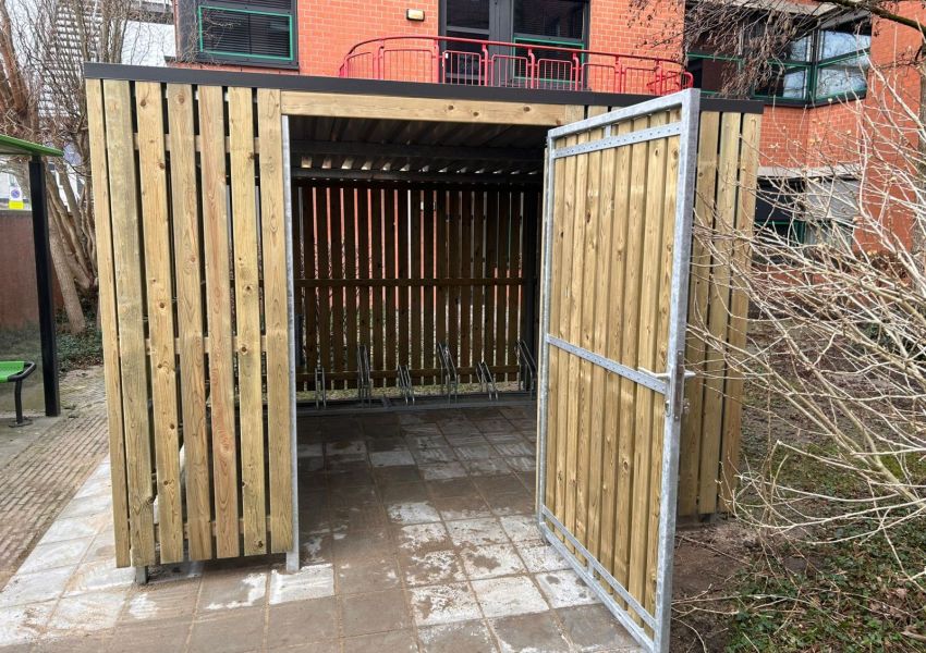 Compacte afsluitbare fietsenberging in Zoetermeer