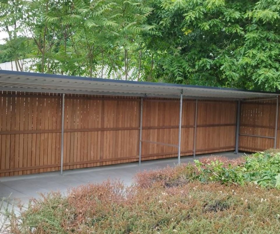 Fietsoverkapping bij Hub Noord-Braband in Rosmalen