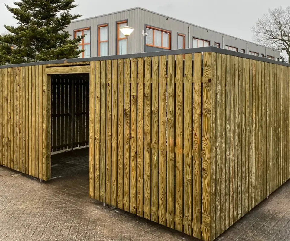 Fietsenberging bij Pon Logistics in Veenendaal