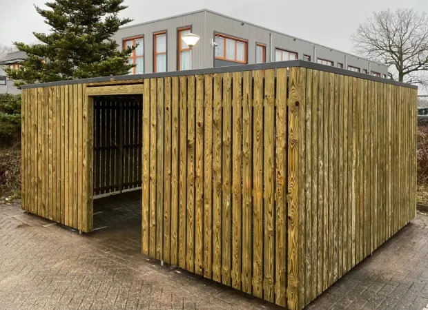 Fietsenberging bij Pon Logistics B.V. in Veenendaal